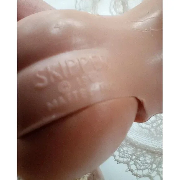 Vintage Skipper Doll 1960's Straight Leg Original Swimsuit Barbie Ken Mattel - Picture 10 of 16